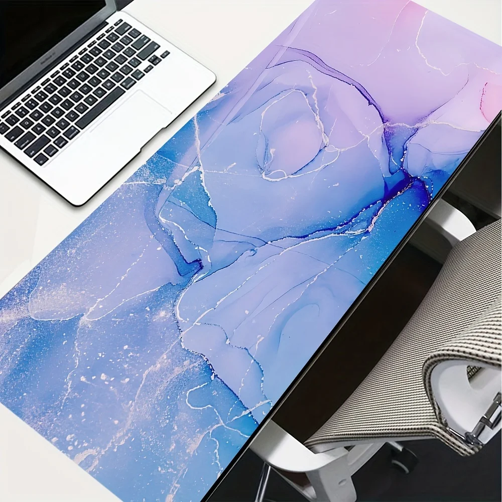 Purple Marble Texture Mouse Pad Large Computer Office Game Table Mats XXL Rubber Anti-slip Gaming Keyboard Carpet Long Desk Pads