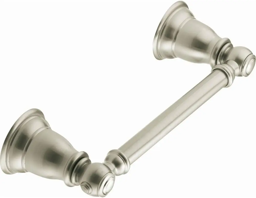 

YB5408BN Kingsley Traditional Double Post Pivoting Toilet Paper Holder, Brushed Nickel