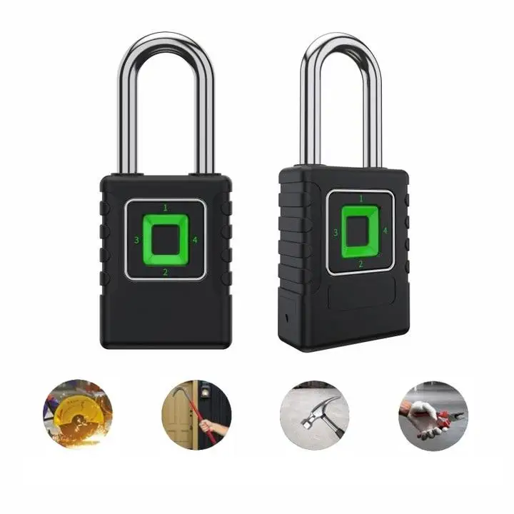 IP65 Waterproof Fingerprint Password PadLock Ttlock App Manage Bag Luggage Truck Locker Suitcase Smart Padlock