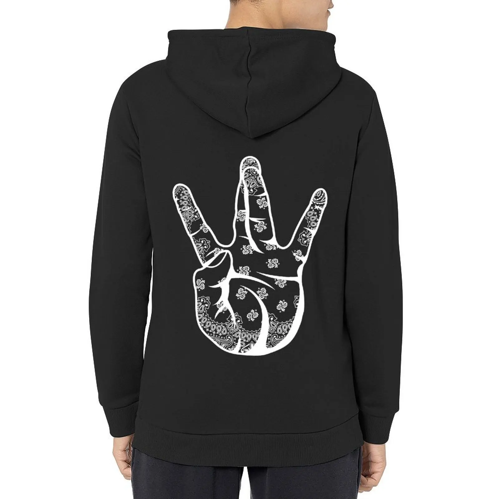 

Westside Bandana Hand Sign Gangsta Rap Hoodie men's autumn clothes fashion men men clothing men's coat anime hoodie