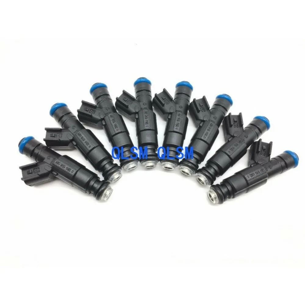 8 Piece Fuel Injector 0280156081 for Mercruiser V8 350 MAG 5.0 4.3 6.2 885176 Premium Car Accessories