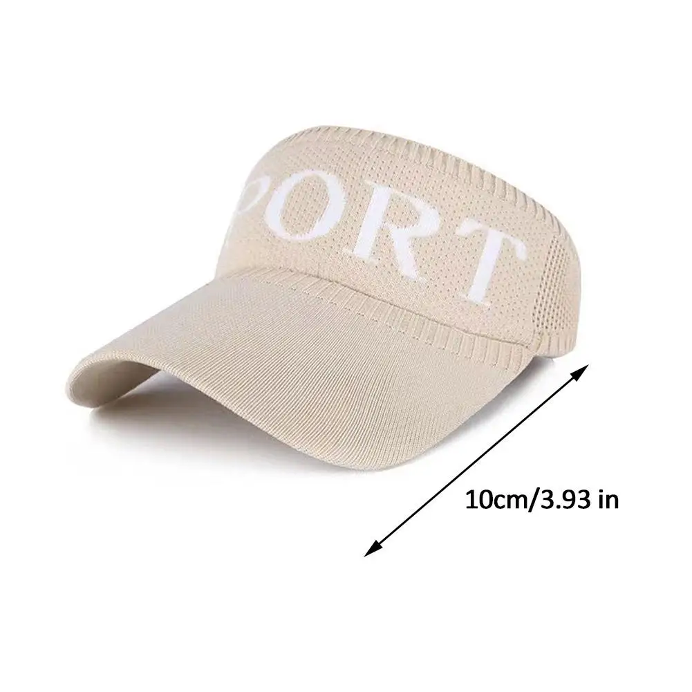 Letter Summer Sports Sun Hats Women Hat Men\'s Cap Visor UV Protection Empty Caps Outdoor Tennis Golf Running Sunscreen