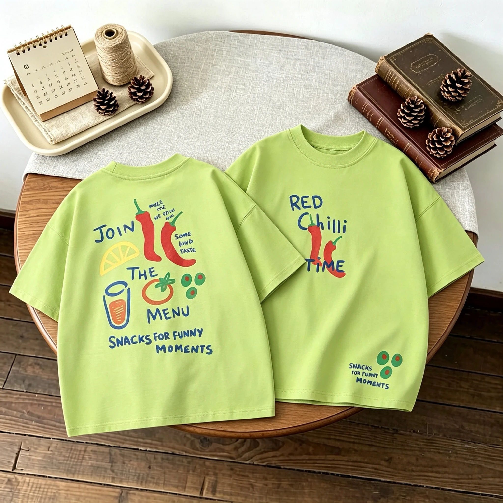 Double Side Print T-shirt For Kids Clothing Summer Simple Fashion Girl Boy Short Sleeve Tops Tees Children's Wear Casual Tshirts image 6