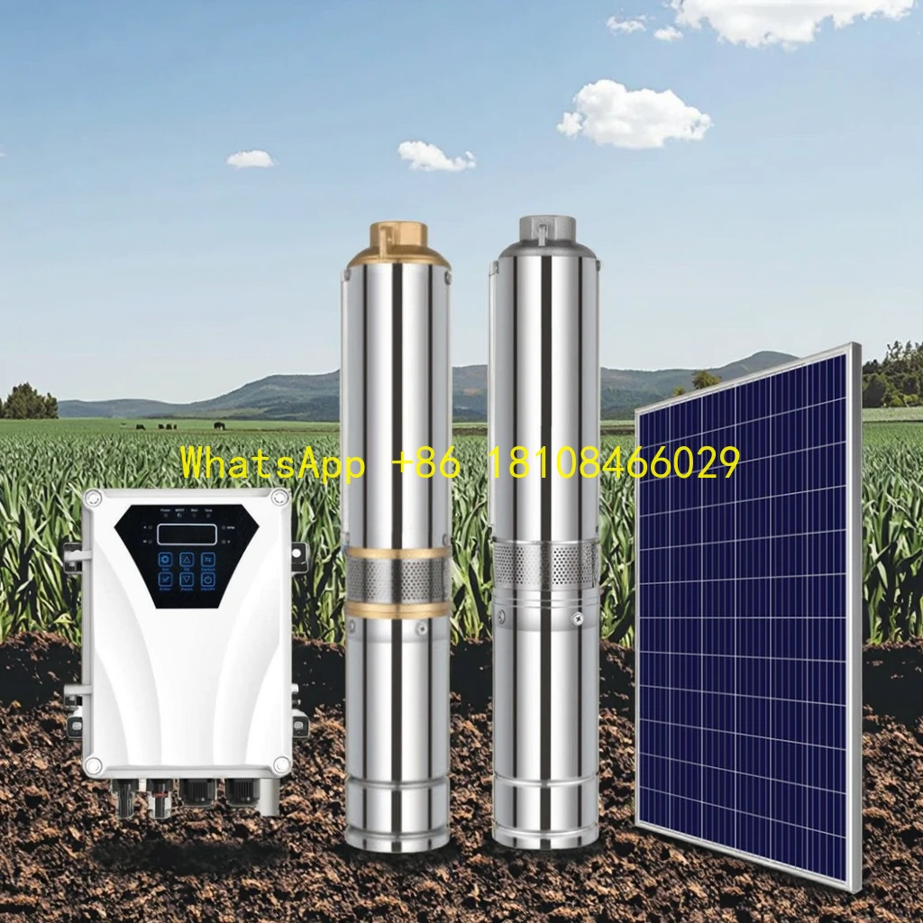 

tainless Steel Material Agricultural Irrigation System Customizable 24V-48V High Pressure 80W Solar Submersible Deep Well Pump S