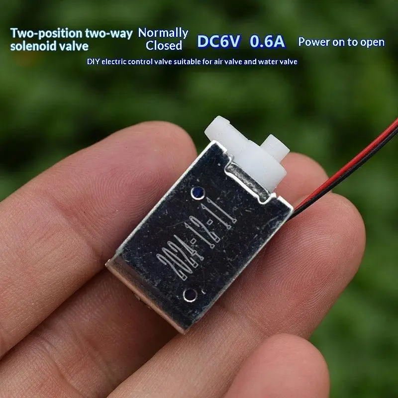 【K】1/5Pcs Normally Closed Mini Air Solenoid Valve DC 5V/6V Mirco 2-position Water Valve Electrically Controlled Valve