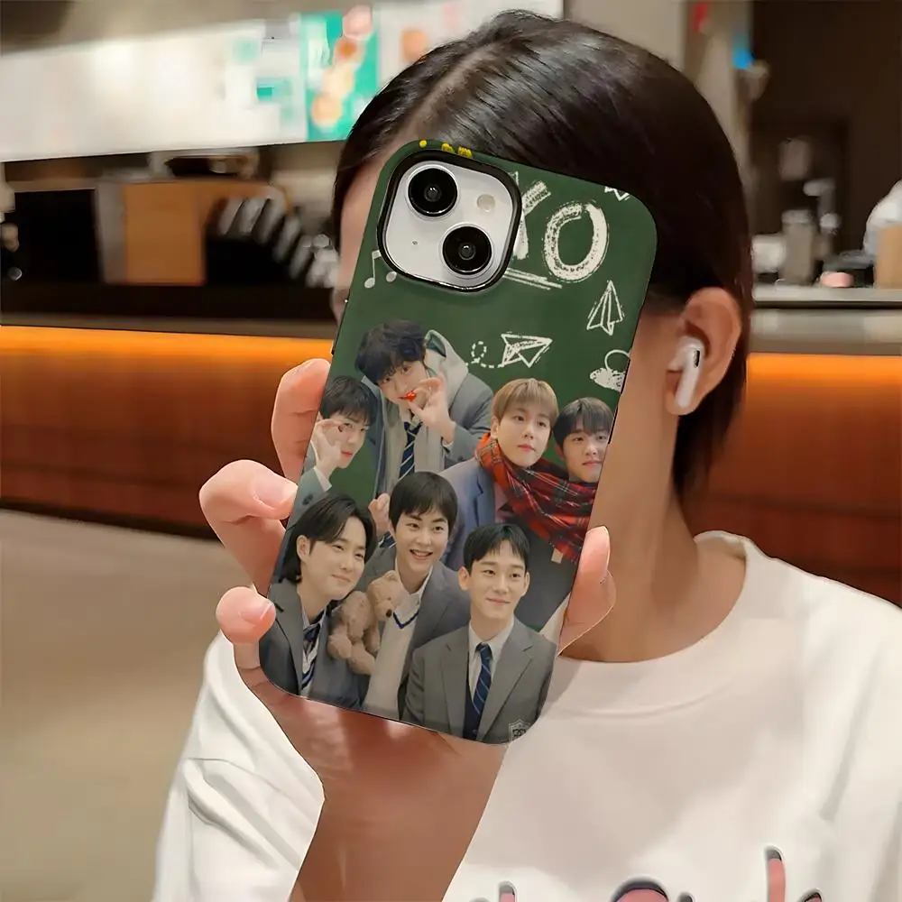 حافظة لهاتف آيفون 16 برو ماكس 15 13 14 12 11 14 برو ماكس 15 برو ماكس غطاء اثنين في واحد