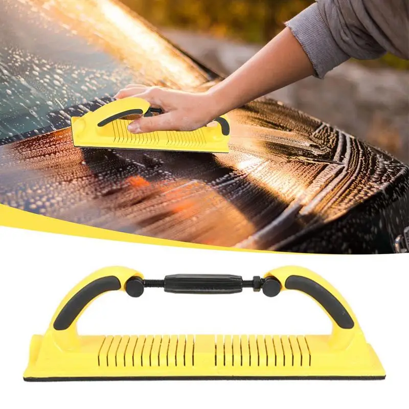 

Handheld Sander Manual Sandpaper Tool Sanding Block Dust Extraction Hand Polisher For Car Waxing Wall Grinding Paint Removal