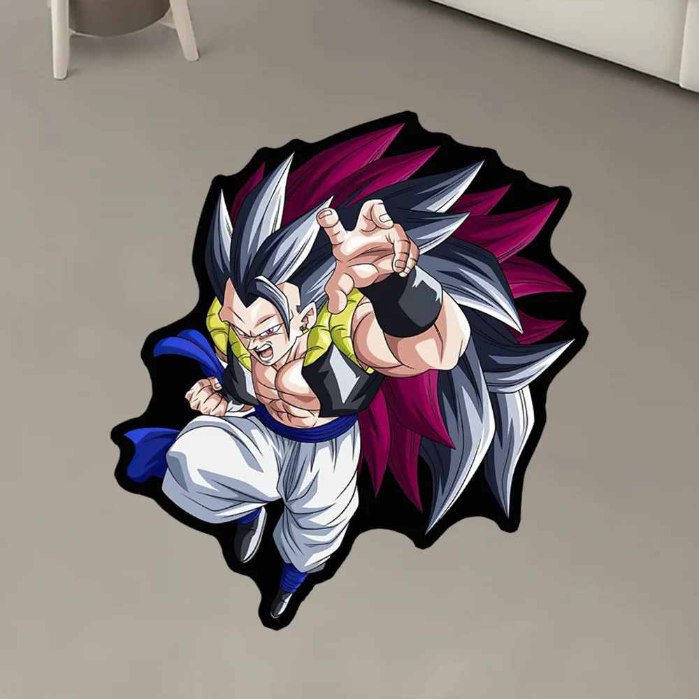Alfombras de área, figura de Anime, Dragon Ball Z, Goku, bestia, Gohan, Vegeta, alfombra personalizada, alfombra impresa hecha a mano para decoración de habitación, alfombra para mascotas