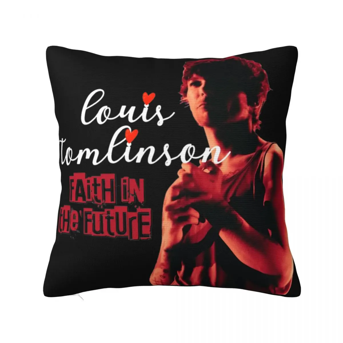 

Louis Tomlinsons Faith In The Future Pillowcase Printed Polyester Cushion Cover Decoration Pillow Case Cover Home Square 45X45cm