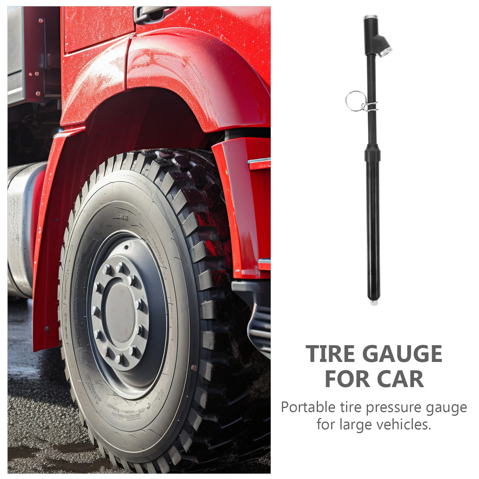 

Car Tire Pressure Gauge Portable Dual Headed Metal Design High Precision Pen Style Tyre Tester Durable Tire Gauge for Car