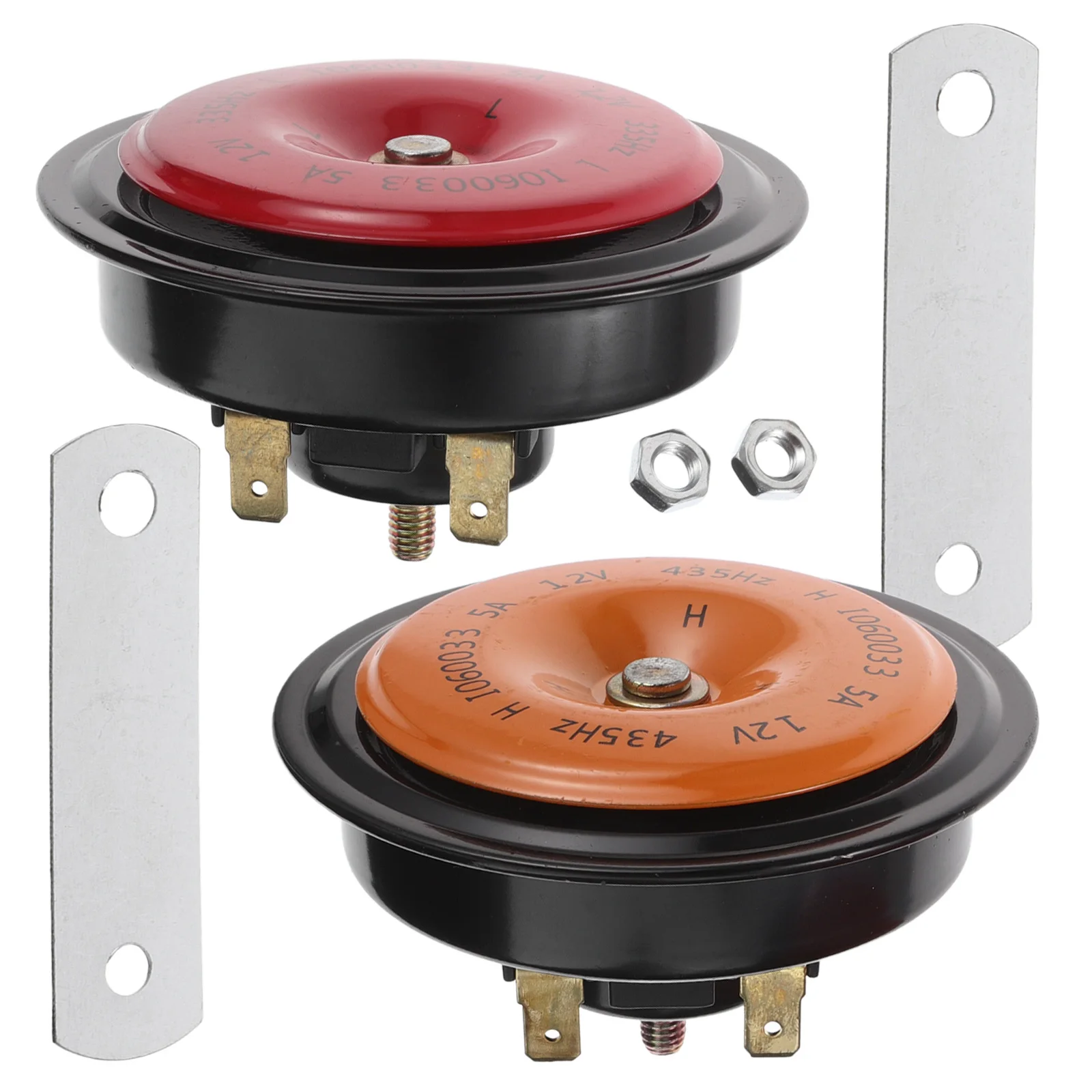 

2Pcs Universal Car Horn Kit 12V Dual Tone Snail Horns Loud High Decibel Waterproof Horns for Car Motorcycle Vehicle Warning