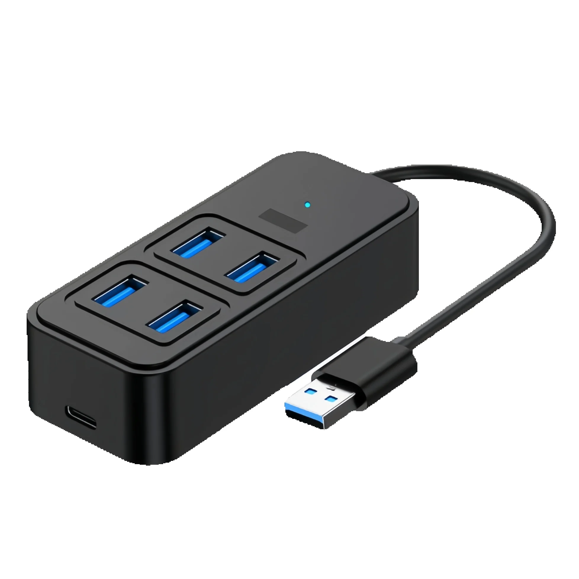 Type-C auf 4-fach USB 3.0 Hub Hochgeschwindigkeitsadapter für Laptop, Festplatte und mehr