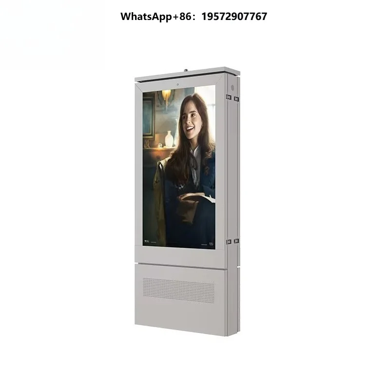 Commercial Advertising Equipment Outdoor Vertical Digital Advertising LED Totem Kiosk Display Screen