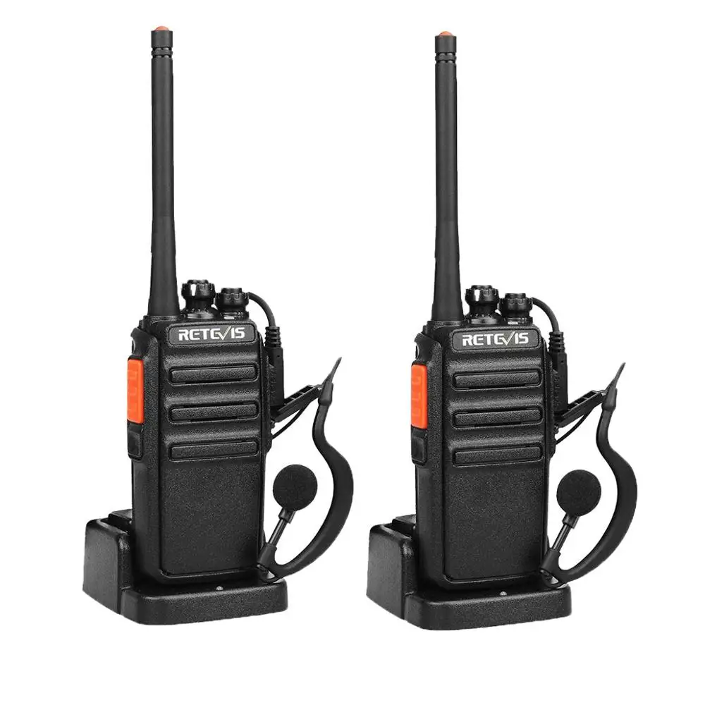 Retevis H777S License-Free Scrambler Walkie Talkie with Earpiece CTCSS/DCS 0.5W/2W UHF400-470MHz 16CH VOX Scan Two Way Radio