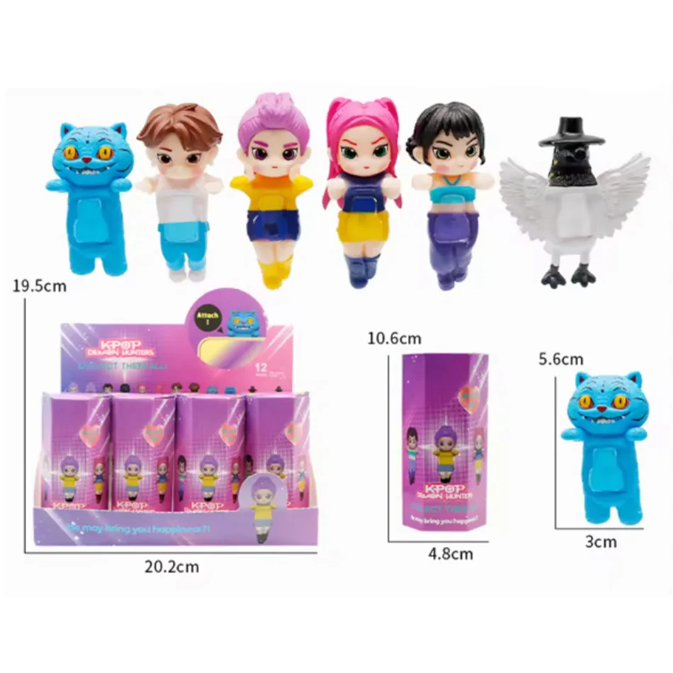 Anime Demon Hunters PVC Figure Set - Derpy's Tiger Rumi Mira Zoey Sussy Collectible Statuettes Decoration Toy