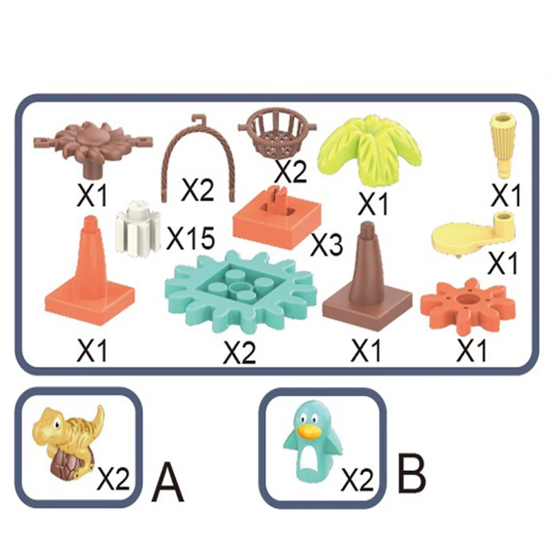 Kinder Puzzle Handbuch Mini Zahnräder 3D Puzzle Modellbau Kit Spaß Spin DIY Pinguin Bausteine Lernspiel zeug für Kinder Geschenk