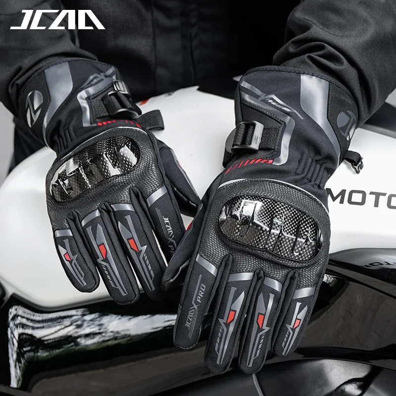 

Motorcycle Riding Gloves Carbon Fiber Protective Case Motocross Gloves Waterproof Motorbike Gloves Winter Warm Moto Rider Gloves
