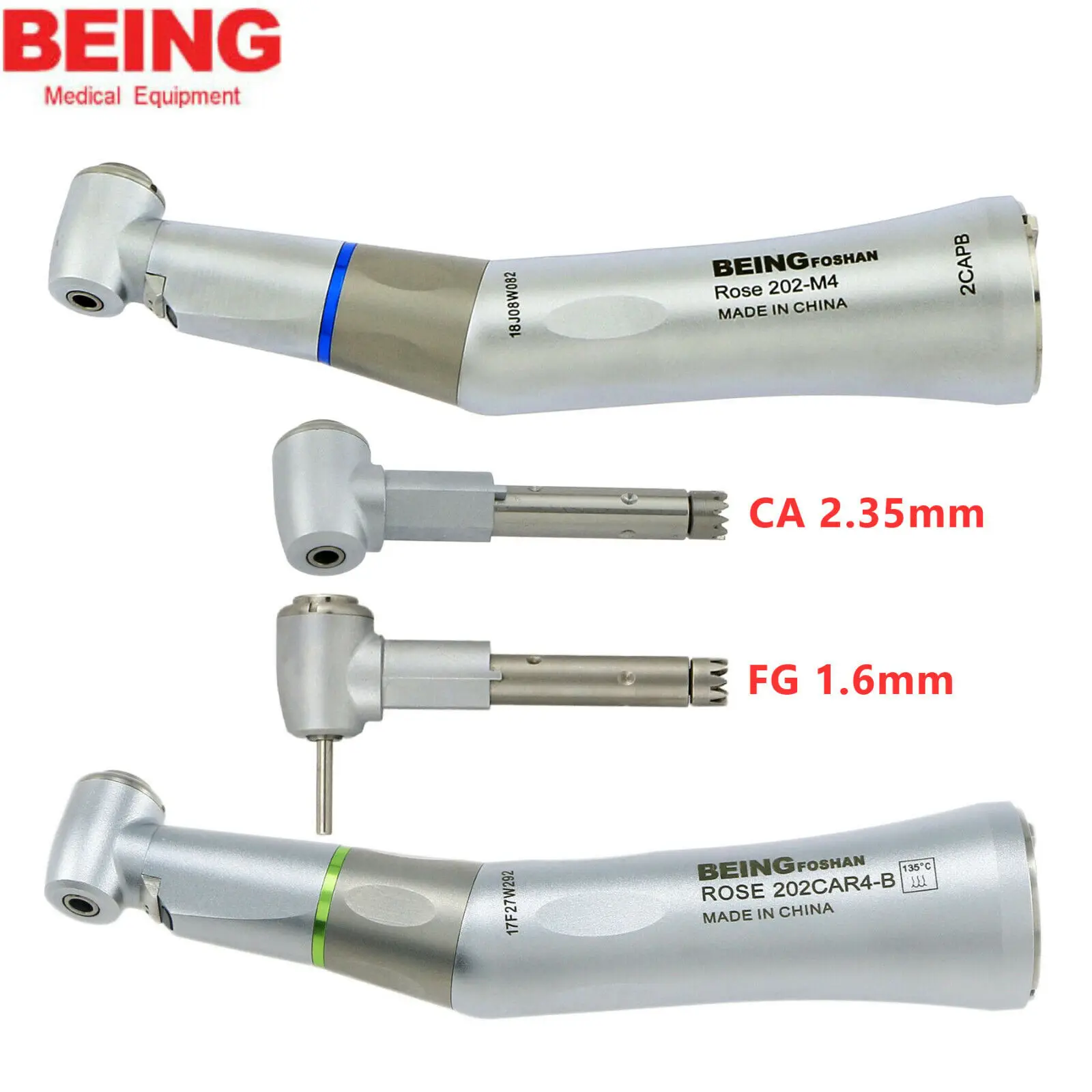 

BEING Dental Fiber Optic Inner Water Contra Angle Intramatic Head 202CAPB Handpiece