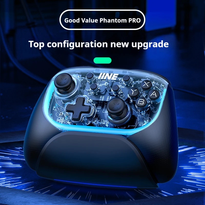 Wireless Gaming Controller Alps Joystick Support Multi Platform Flow Light Design Large Capacity Battery Game Player Controller