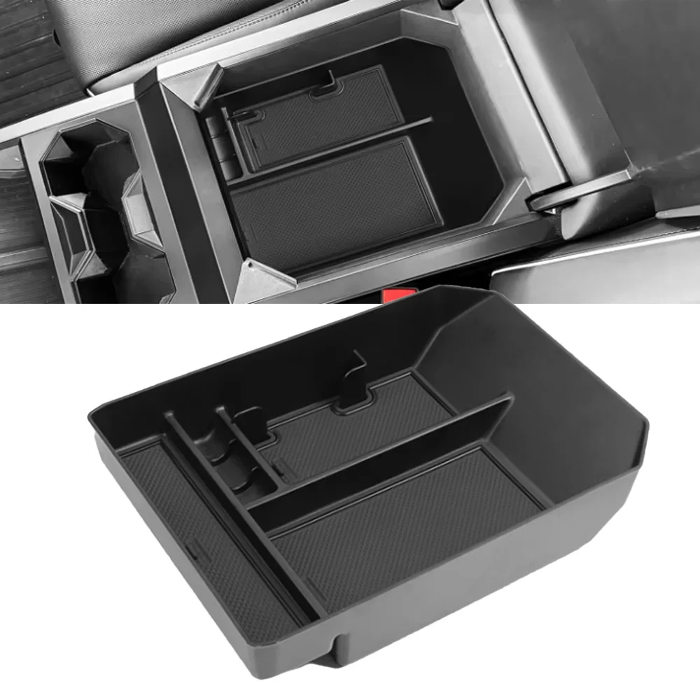 

For Tesla Cybertruck 2024 Car Center Console Organizer Storage Box Center Armrest Hidden Box Cup Holder Interior Accessories