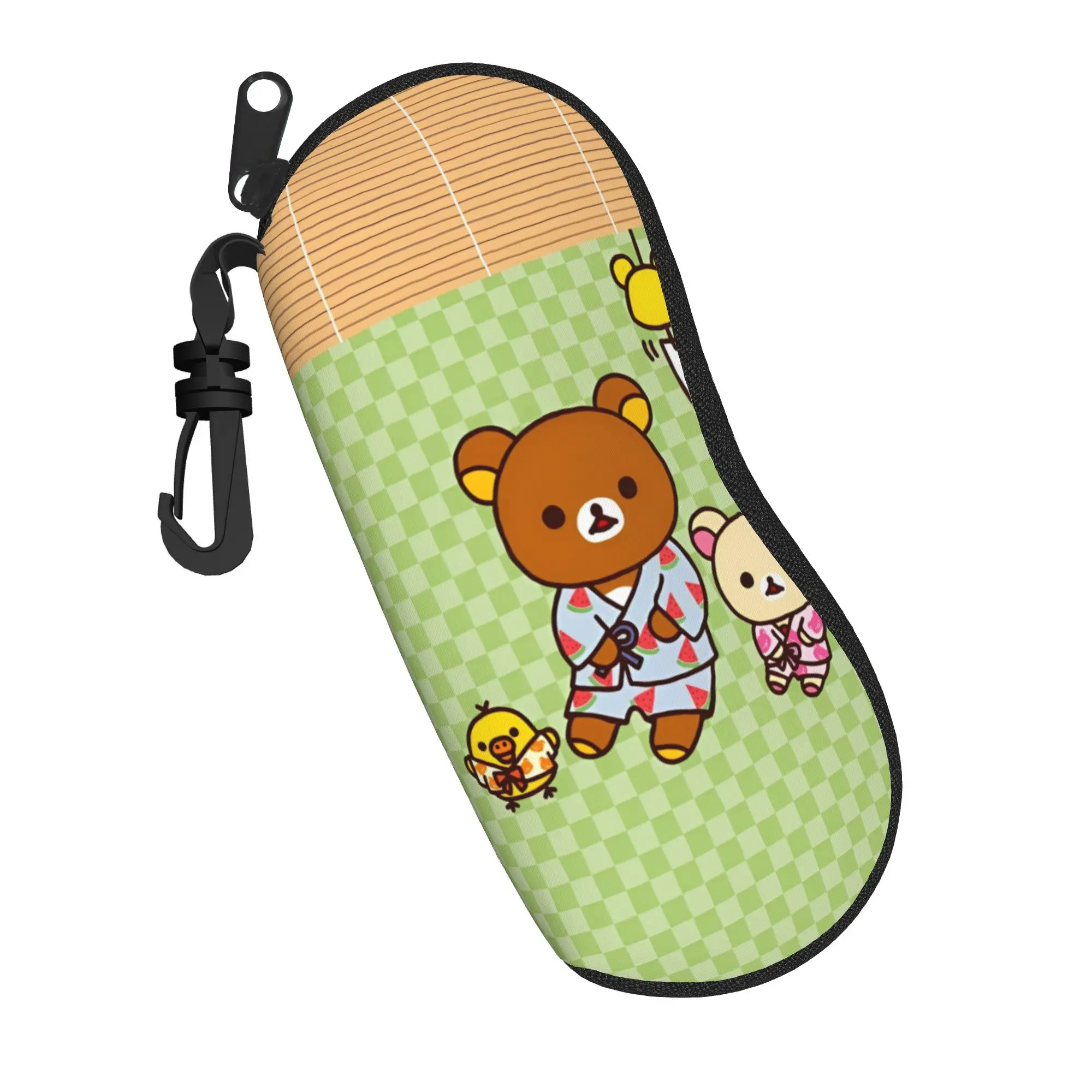 Rilakkuma  Glasses Case Men Women Portable Accessories  Eyeglasses Box Ins Eye Contacts Case
