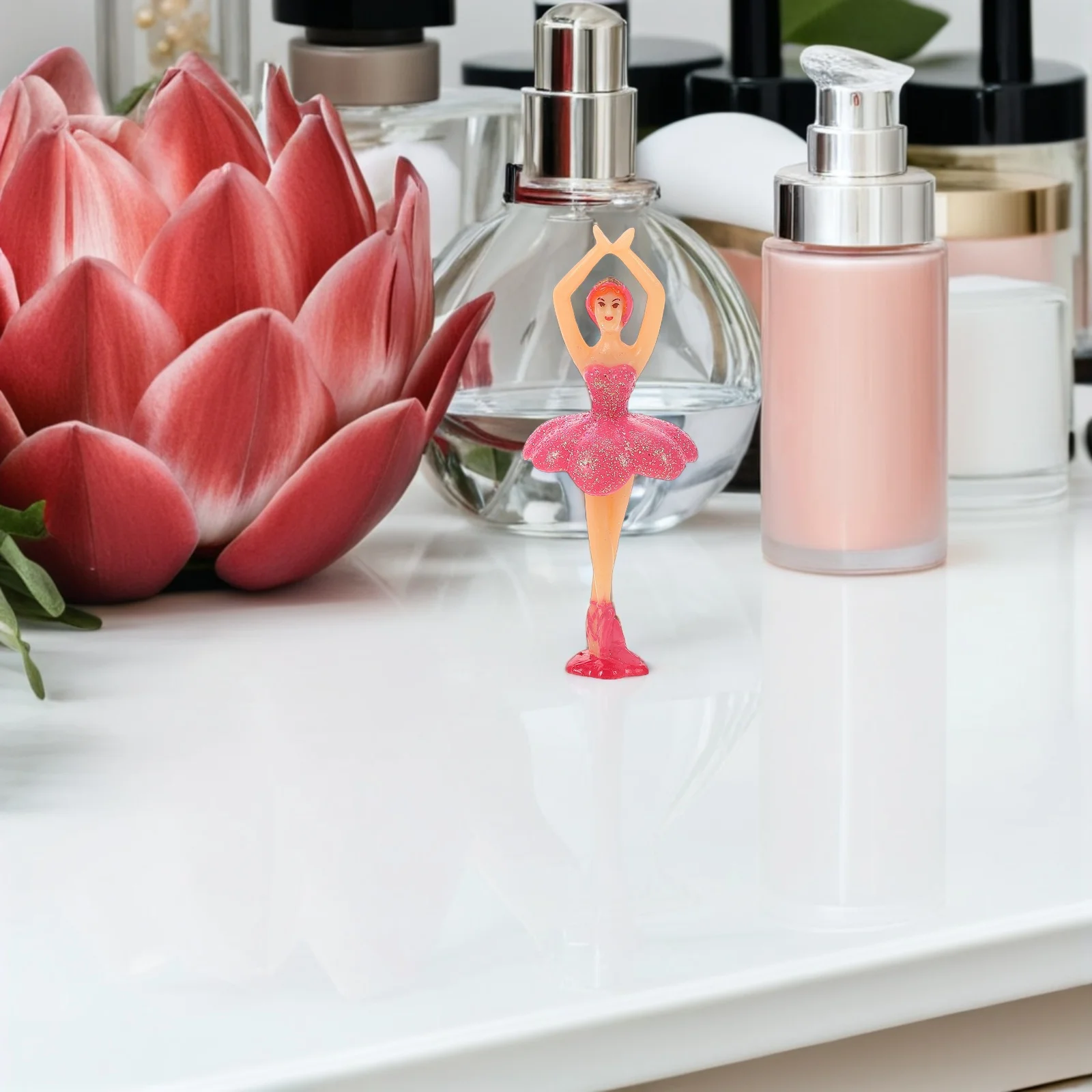 

6pcs Ballerina Music Box Handpainted Ballet Dance Girl Statue For Home Decor Kids Gift Lightweight Portable Collection