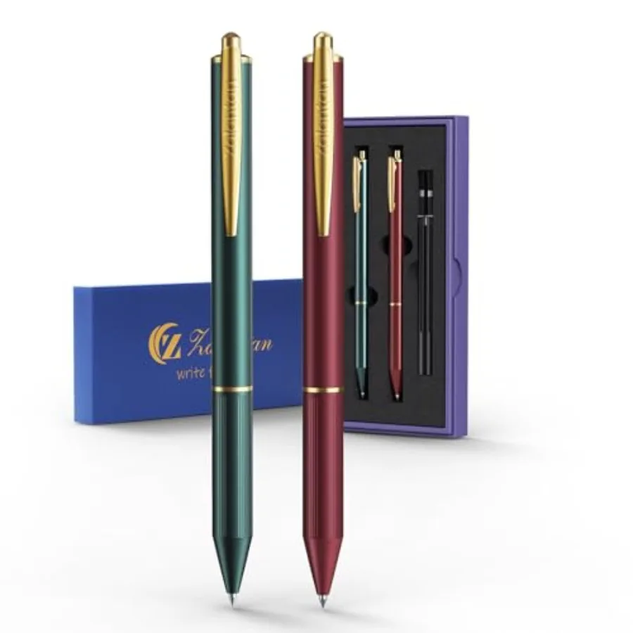 

Ручки 0,5 мм, выдвижная металлическая гелевая ручка, необычная ручка, металлический корпус премиум-класса, красивые ручки, гладкие архательные чернила для письма, герметичные, идеальный подарок