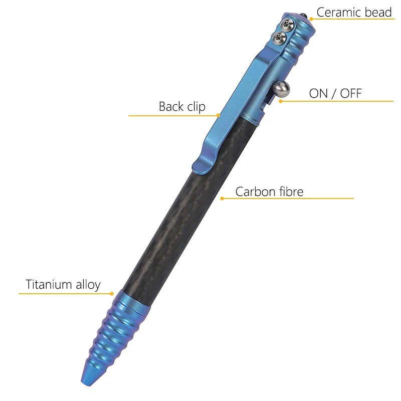 Titanium Alloy Tactical Pen Multifunctional Outdoor EDC Tool Window Breaker Writing Pen Valentines Day Gift For Boyfriend Father