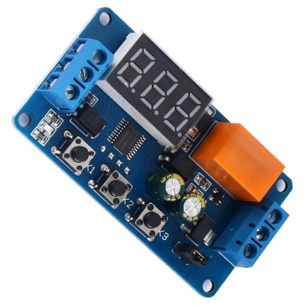 YYC 7 Delay Module for DC For 3V-7V Input Adjustable 0.For 1s-999min Timer 1 Channel Four Modes Memory Function