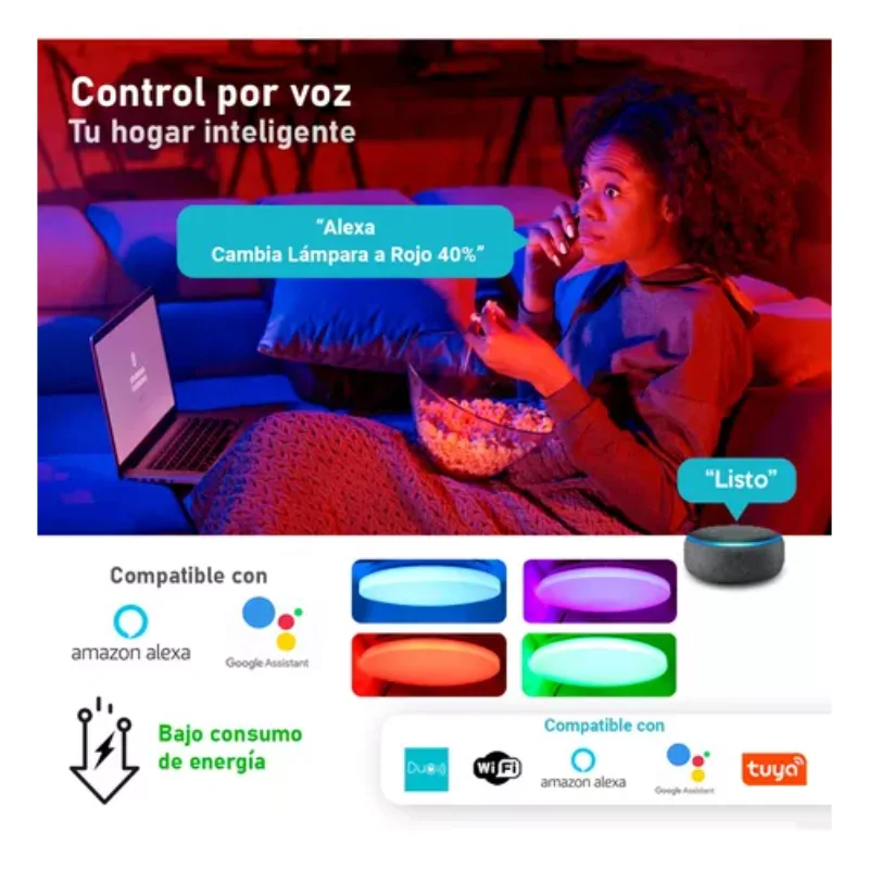 Ceiling Light  WiFi 24W Alexa// Yellow Ceiling Light