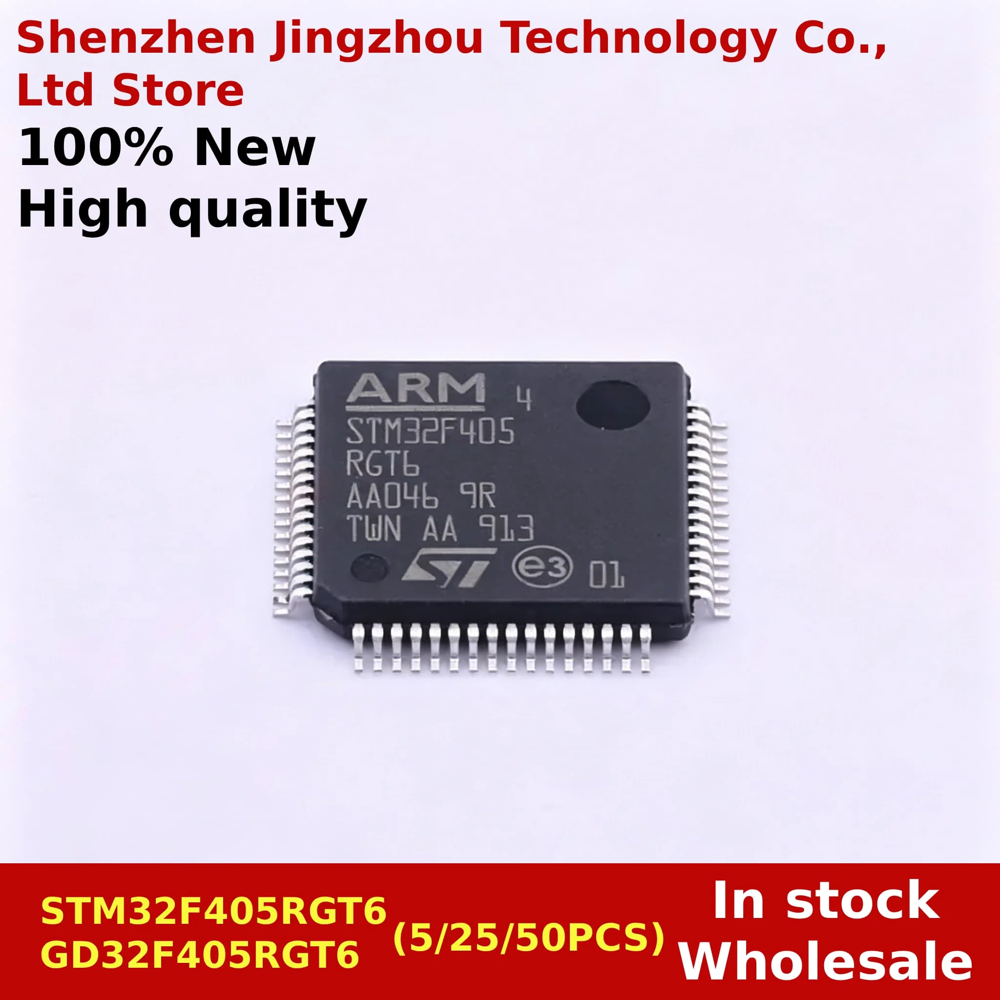 

(5/25/50PCS) 100% New STM32F405RGT6 GD32F405RGT6 STM32F405 32F405RGT6 GD32F405 RGT6 QFP-64 In stock Wholesale