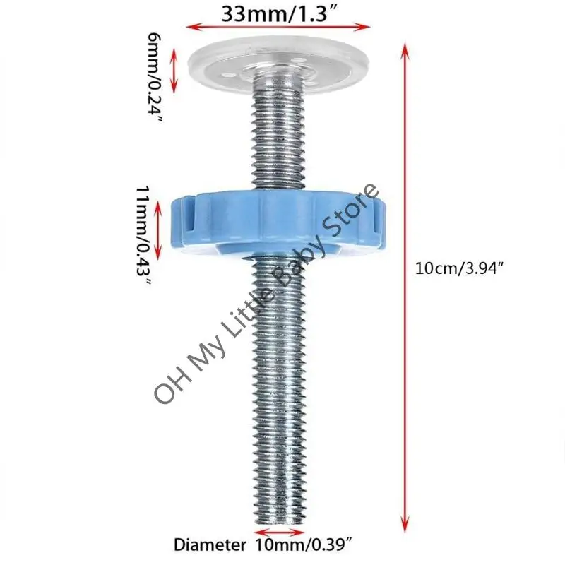 

M76C 4 ​​шт./упак., стальной сердечник, болт, гайка, фиксация лестницы, домашние животные, детская безопасность, прочная планка
