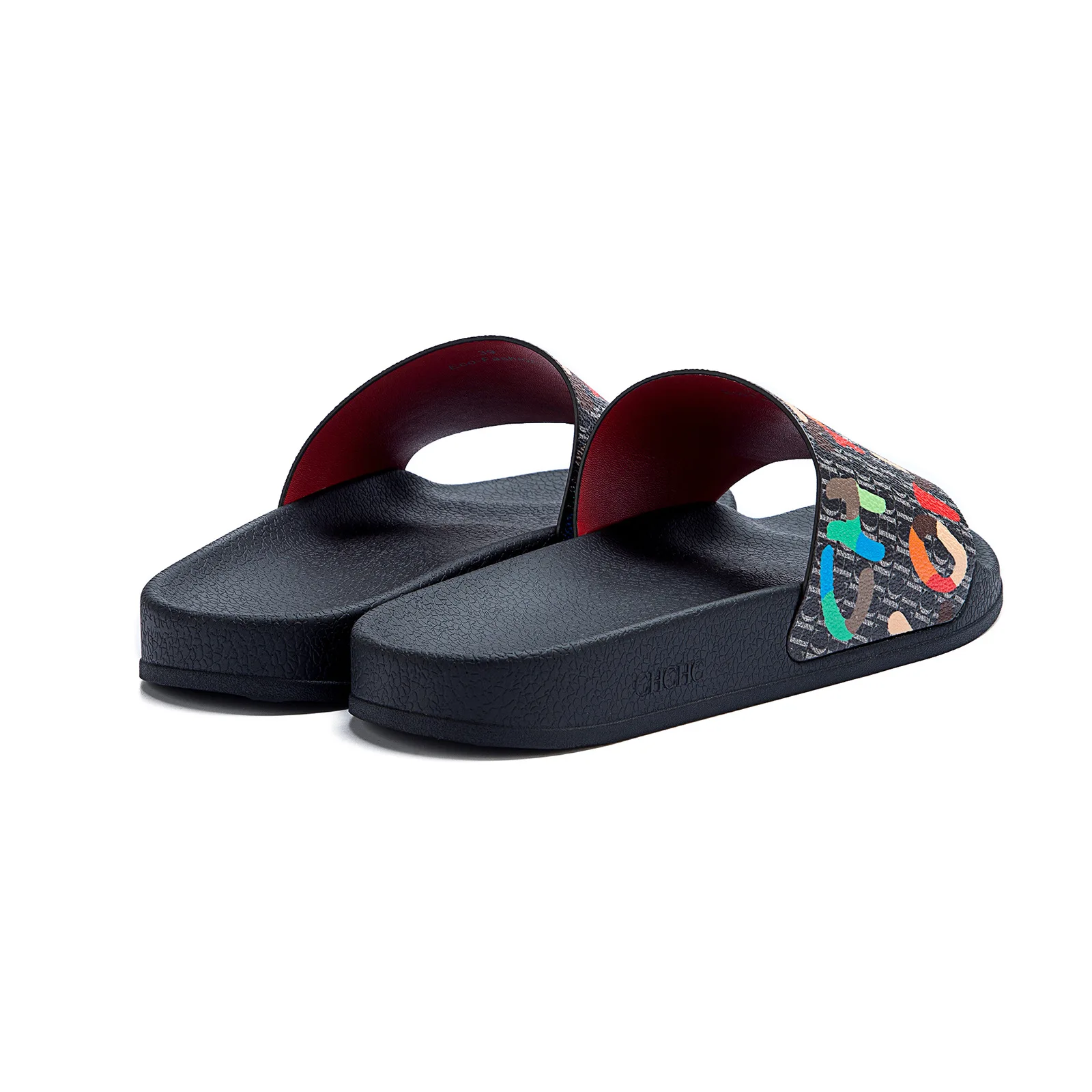 CHHC Female Flip Flops Letter Printing Multi Scene Silicone Beach Slippers Waterproof Summer Outdoor Sandals