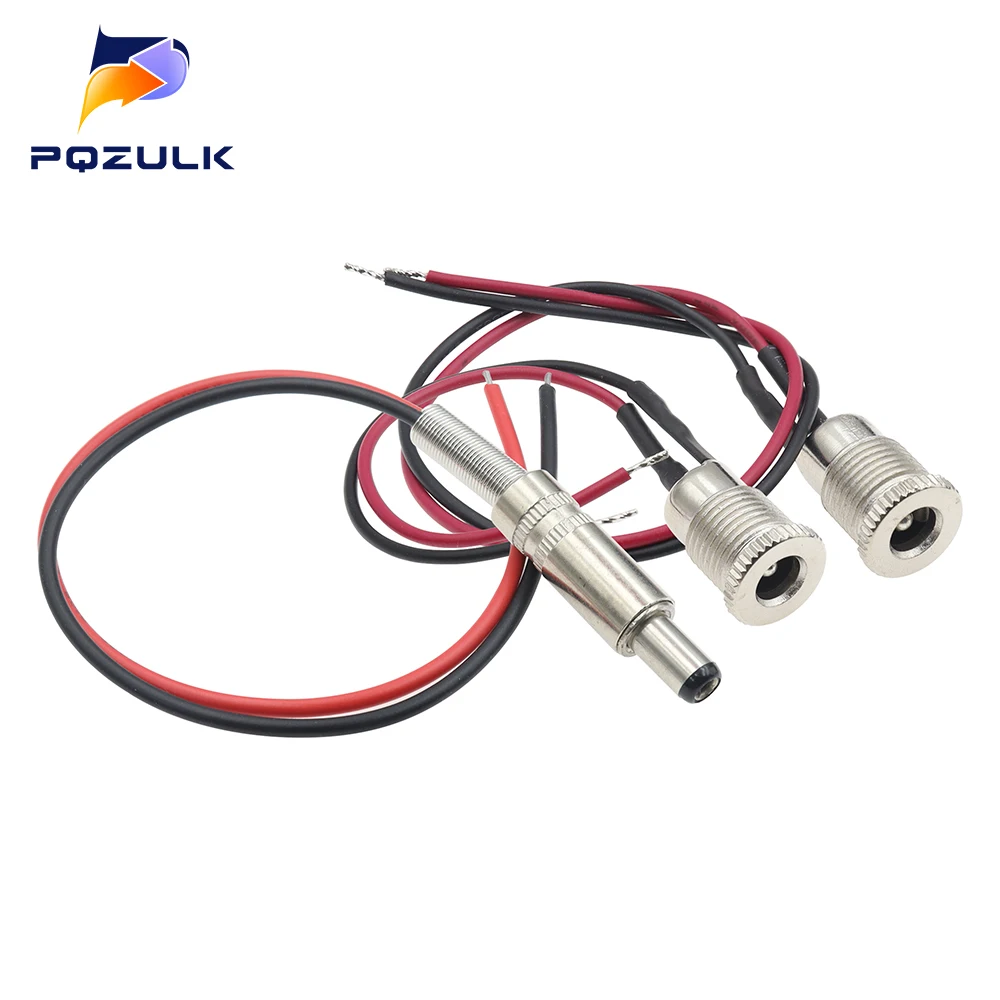 DC-099 DC Power Male Female Jack Charging Socket Jack With Cable Male Female Power Plug Connector Male Female Connector Adapter