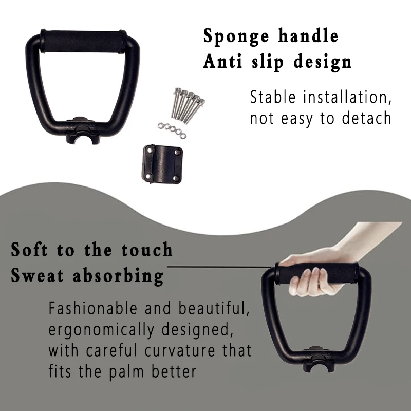 1 pçs preto cortador de grama alça frontal aparador peças cortador de grama alça universal adequado para acessórios de corte de grama