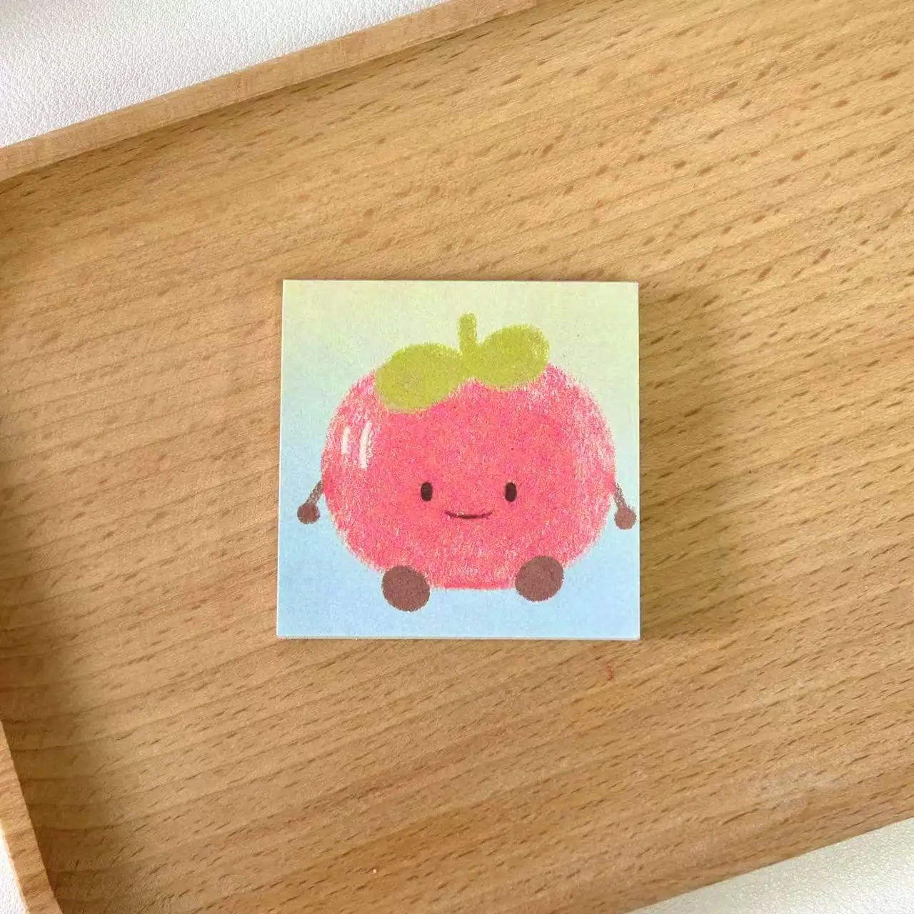 4pcs Cute Cartoon Memo Pad Mini Convenience Store Series Student Portable Non Sticky Note Taking Notebook