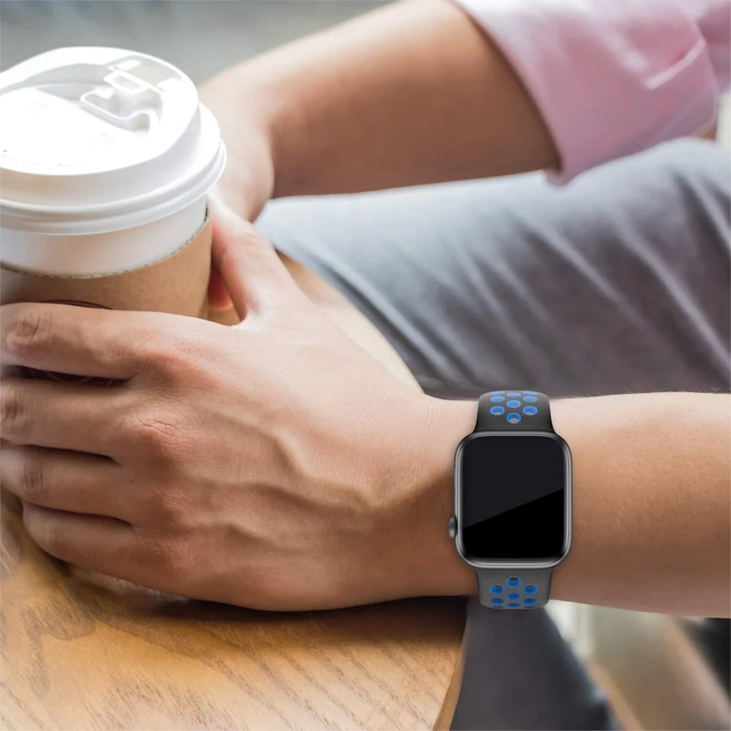 Correa oficial para Apple Watch, pulsera de silicona de 44mm, 45mm, 49mm, 42mm, 41mm, 40mm, iWatch Ultra 2 Series 9 8 SE 7 6 5 4