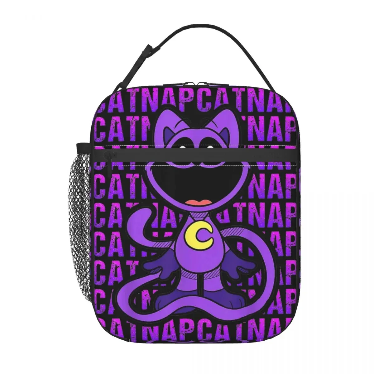 Sorridente Critters Catnap borsa termica per il pranzo per il viaggio divertente cartone animato borsa per alimenti portatile uomo donna scatola