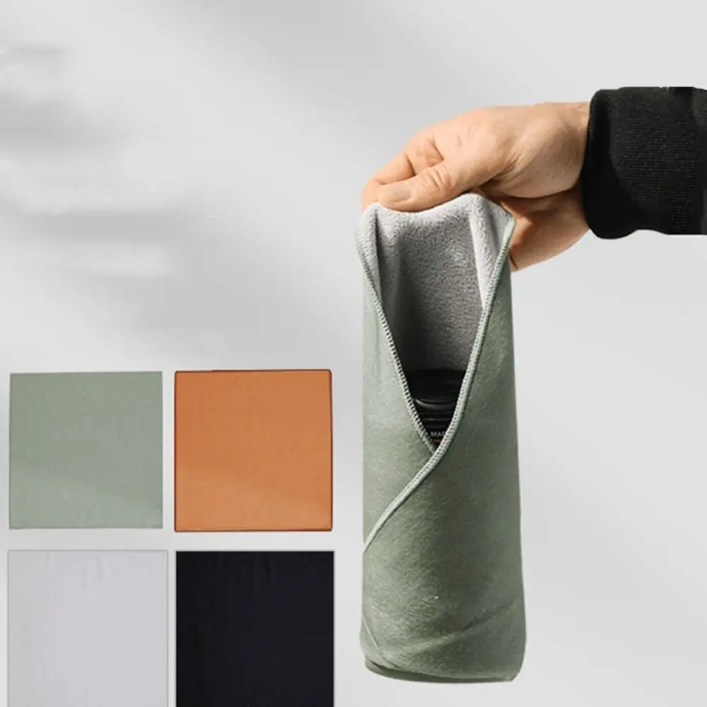 Folding Cloth Self-adhesive Camera Storage Bag Plush Wrapping Cloth Photography Camera Protective Wrap Soft Wear Resistant