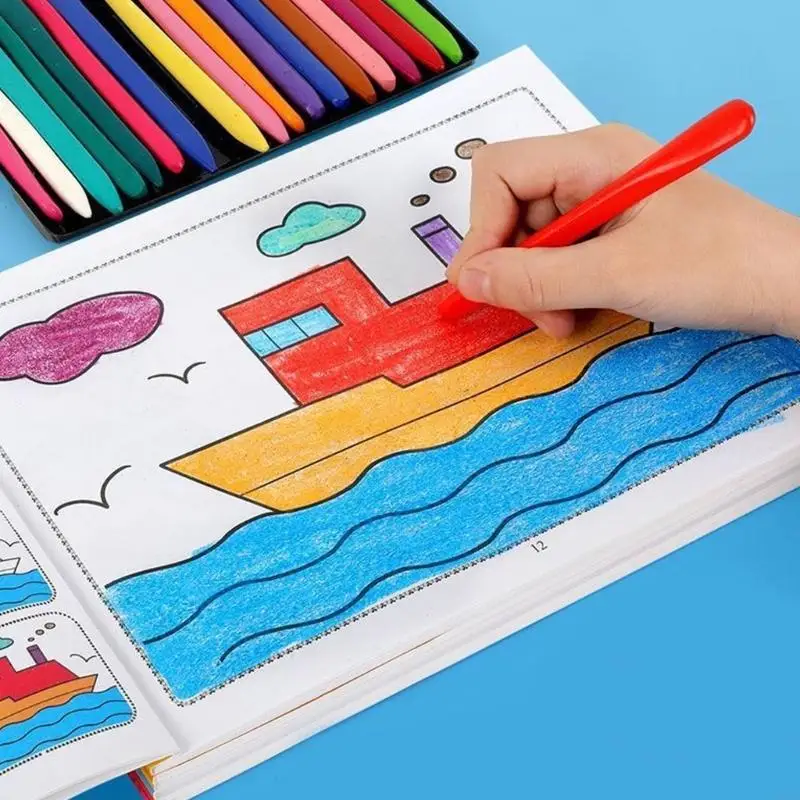 Educational Toddler Art Supplies Coloring Book Animal Landscape Designs