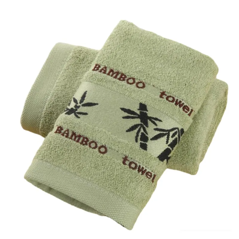 

Set of 2 Bath Hand Bathroom Towels Highly Absorbent Bamboo Cotton Beach Towels for Bathroom Gym Hotel and Spa Hair Towels 타월