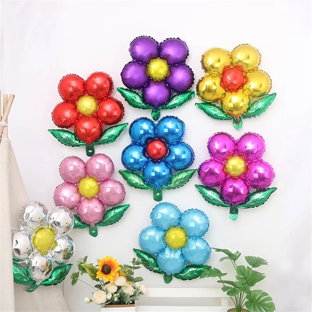 

5/10Pcs Five Petal Flower Aluminum Foil Balloons Five Leaf Grass Wedding Birthday Baby Shower Decoration Petal Helium Balloon