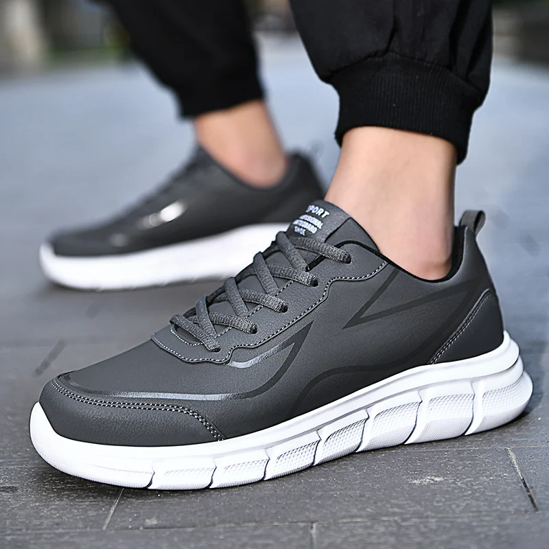 New Men's Sneakers Comfortable Soft Bottom Hiking Shoes Light non-slip All Day Walking Work Sneakers Outdoor Trail Running Shoes
