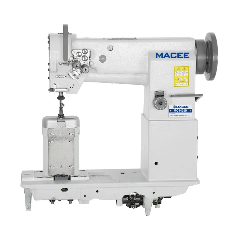 MC 4420H-7 Heavy Duty Double Needle Post Bed Compound Feed Lockstitch Sewing Machine For Thick Materials