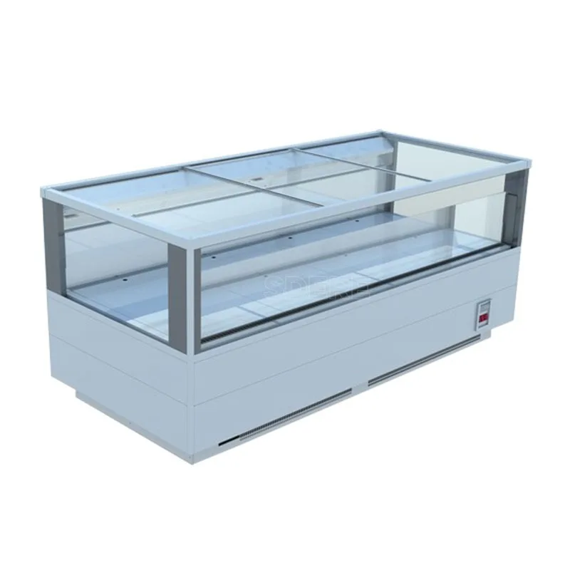 

Морозильная витрина-шкаф для мороженого с прозрачной стеклянной дверью для супермаркетов