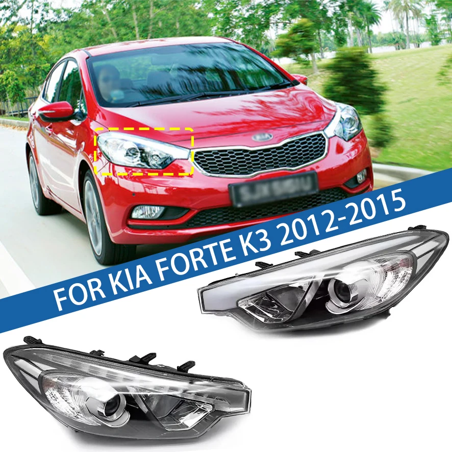 Pare-chocs avant halogène phare phare de conduite clignotant pour KIA Kia Forte K3 2012 2013 2014 2015