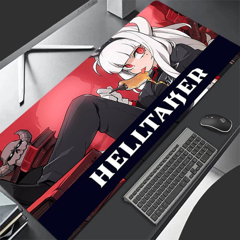 Helltaker Mouse pad animation computer accessories keyboard pad game player table pad PC carpet Kawaii Anime girl Mousepad XXXL