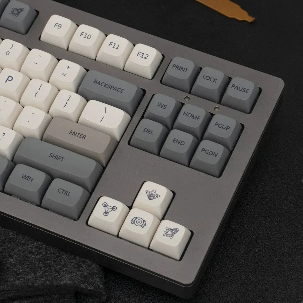 Imagem -03 - Pbt Keycaps Russo Coreano Inglês Japonês Qishi Dye Sub Keycap para Gmk67 Teclado Mecânico Retro Key Caps