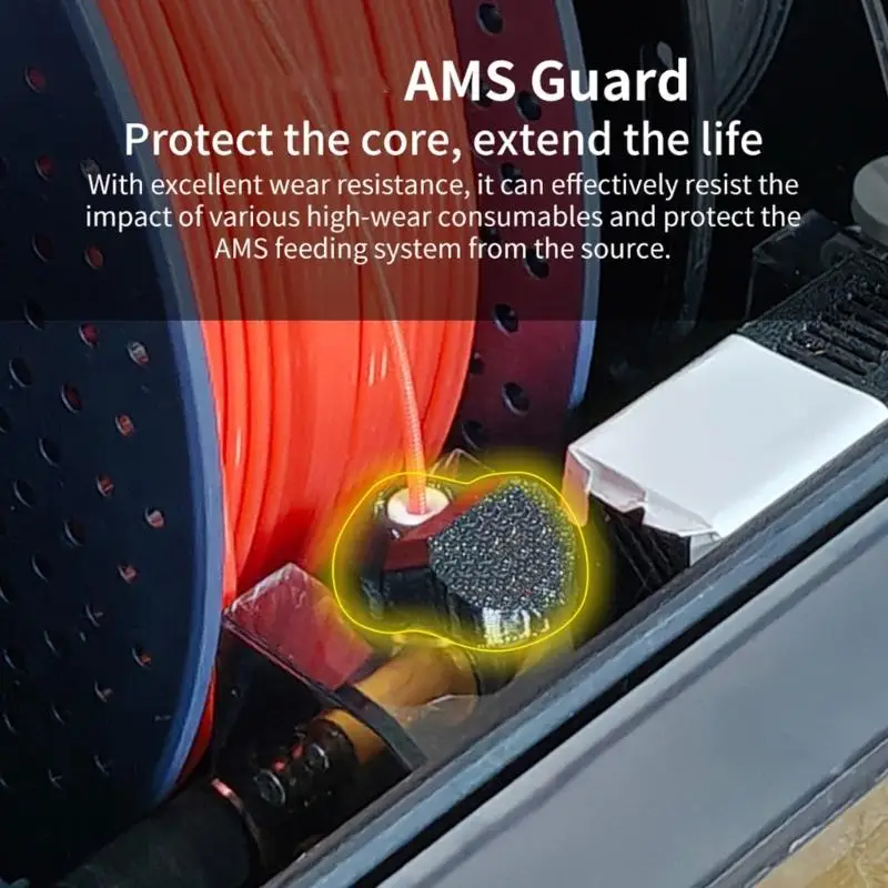 

Wear Resistant Printer Protector Easy Installation Guard Inlet Adapter Protector for P1 H2D Printer F19E