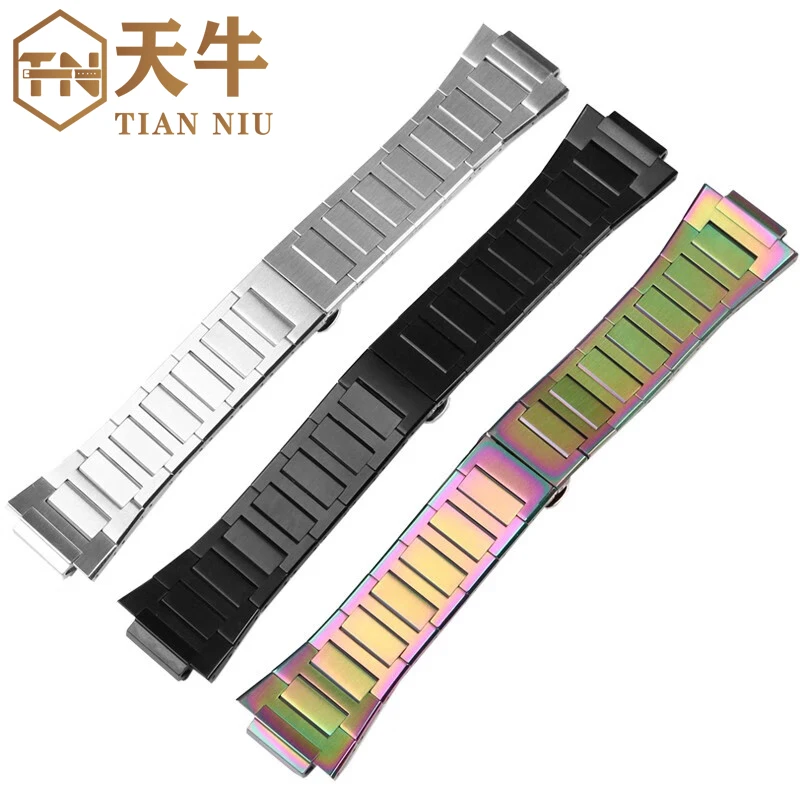 High quality stainless steel watchband for G-SHOCK Casio GM-110 DW-5600 GM2100 GA2100 bracelet men's watch chain Convex 16mm